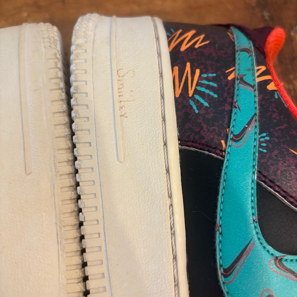 Nike Air Force 1 LV8 GS Low "What The 90s" Multicolor Way AT3407-600 Size 7Y - Picture 6 of 11